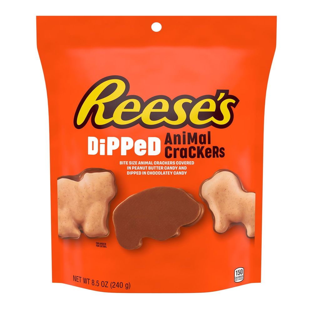 Reese's Milk Chocolate And Peanut Butter Dipped Animal Cracker, 8.5 Ounce -- 6 Per Case