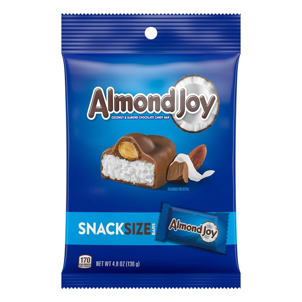 Almond Joy Coconut And Almond Chocolate Candy, 4.8 Ounce -- 9 Per Case