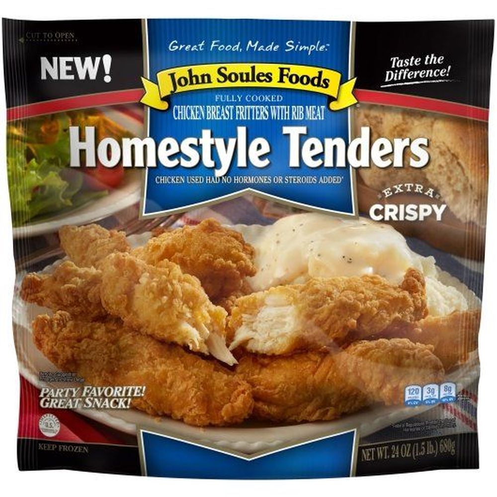 Fully Cooked Chicken Breast Strip Fritters with Rib Meat
