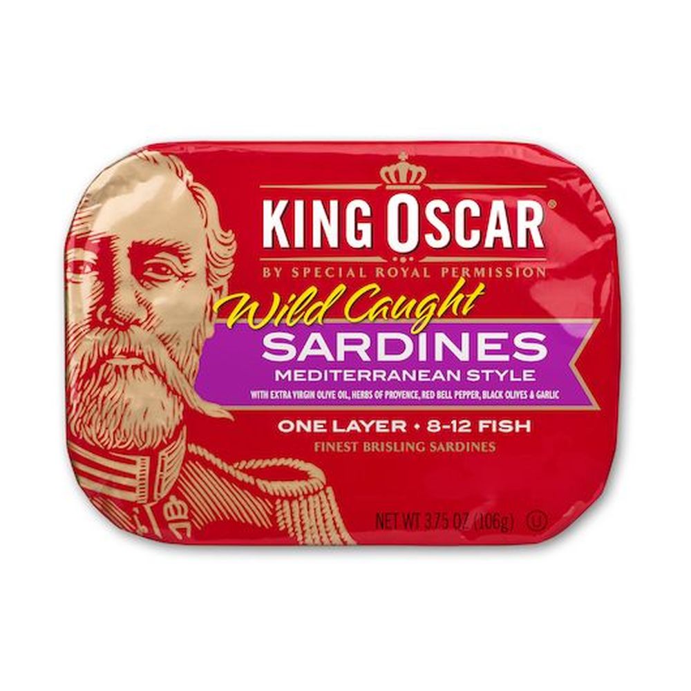 1 Layer 8-12 Fish Mediterranean Style Wild Sardines in Extra Virgin Olive Oil