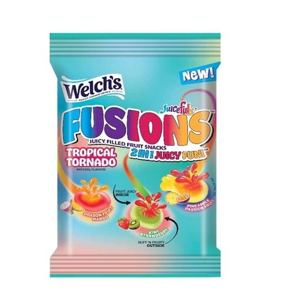 Juicefuls Fusions Tropical Tornado Juicy Filled Fruit Snacks, 4 Ounce -- 12 Per Case