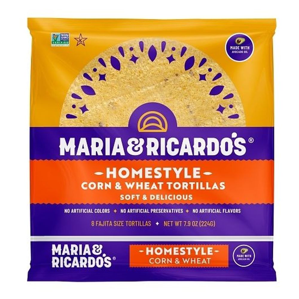 Organic 6 inch Homestyle Corn and Wheat Tortilla