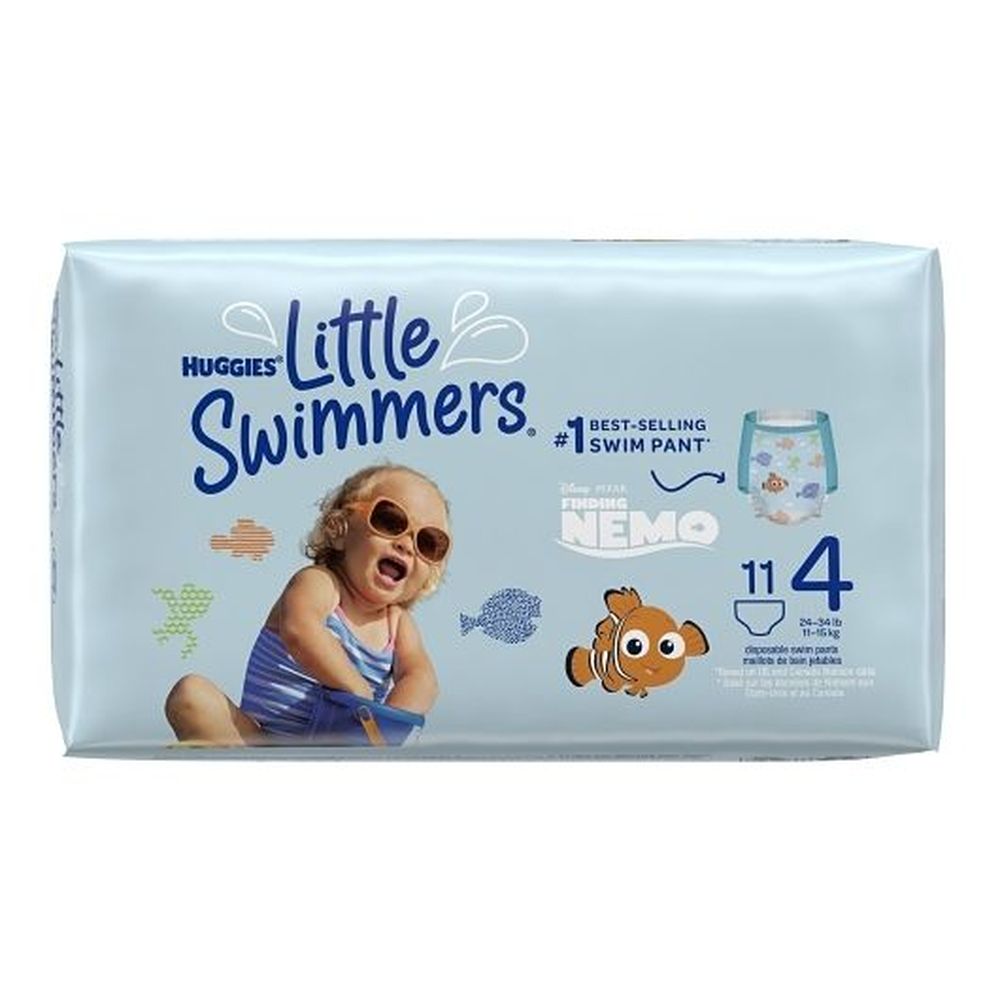 Huggies Little Swimmers Medium Swim Pants, 11 Count -- 8 Per Case