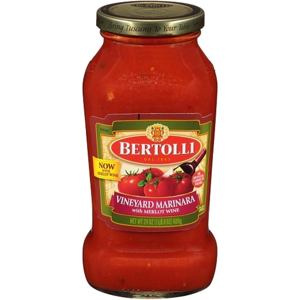 Bertolli Vineyard Marinara Sauce With Burgundy Wine, 24 Ounce -- 6 Per Case