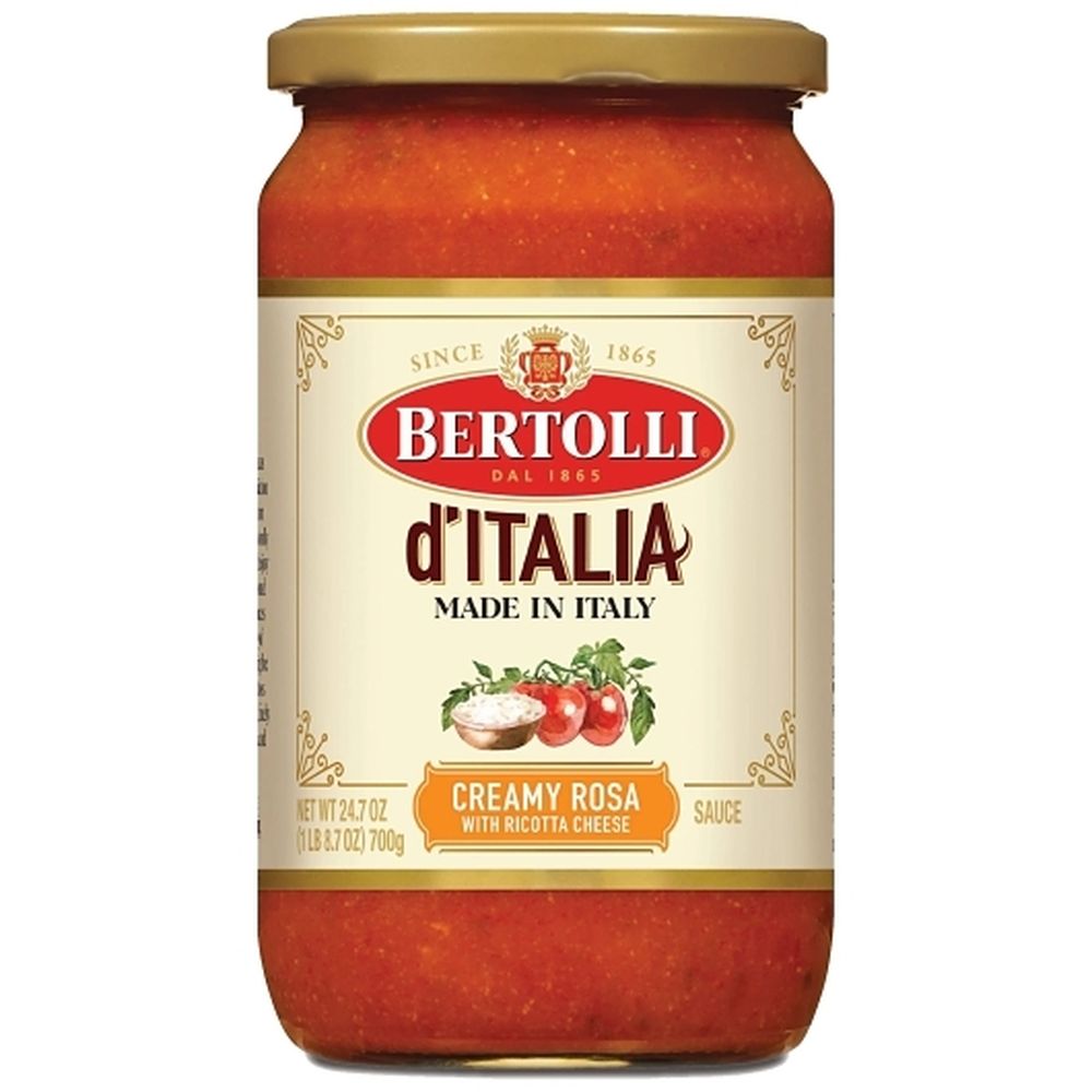 Bertolli Ditalia Creamy Rosa Sauce With Ricotta Cheese, 24.7 Ounce -- 6 Per Case