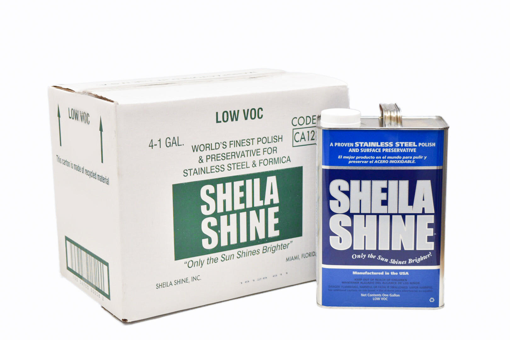 Sheila Shine Low Voc Stainless Steel Polish And Cleaner, 1 Gallon -- 4 Per Case