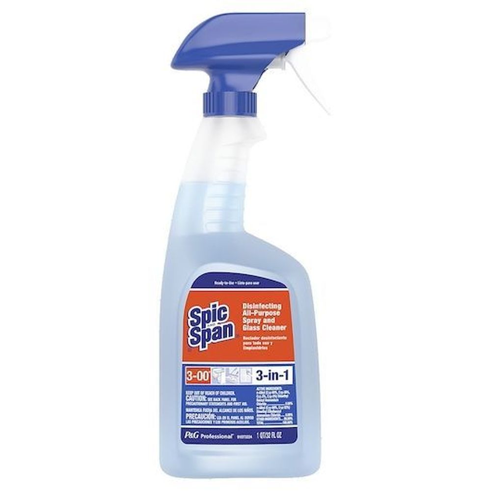 Spic And Span Professional Disinfecting All Purpose And Glass Cleaner Sprayer, 32 Ounce -- 8 Per Case
