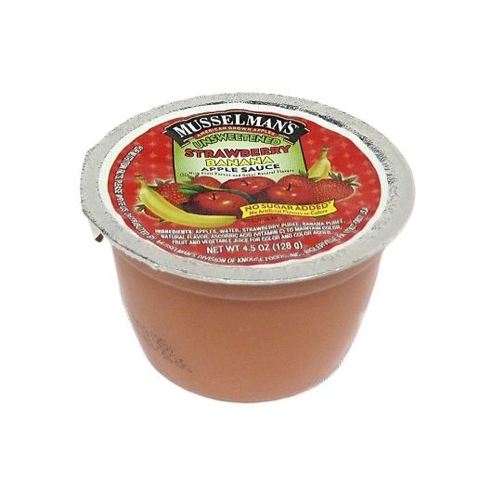 Unsweetened Strawberry Banana Apple Sauce
