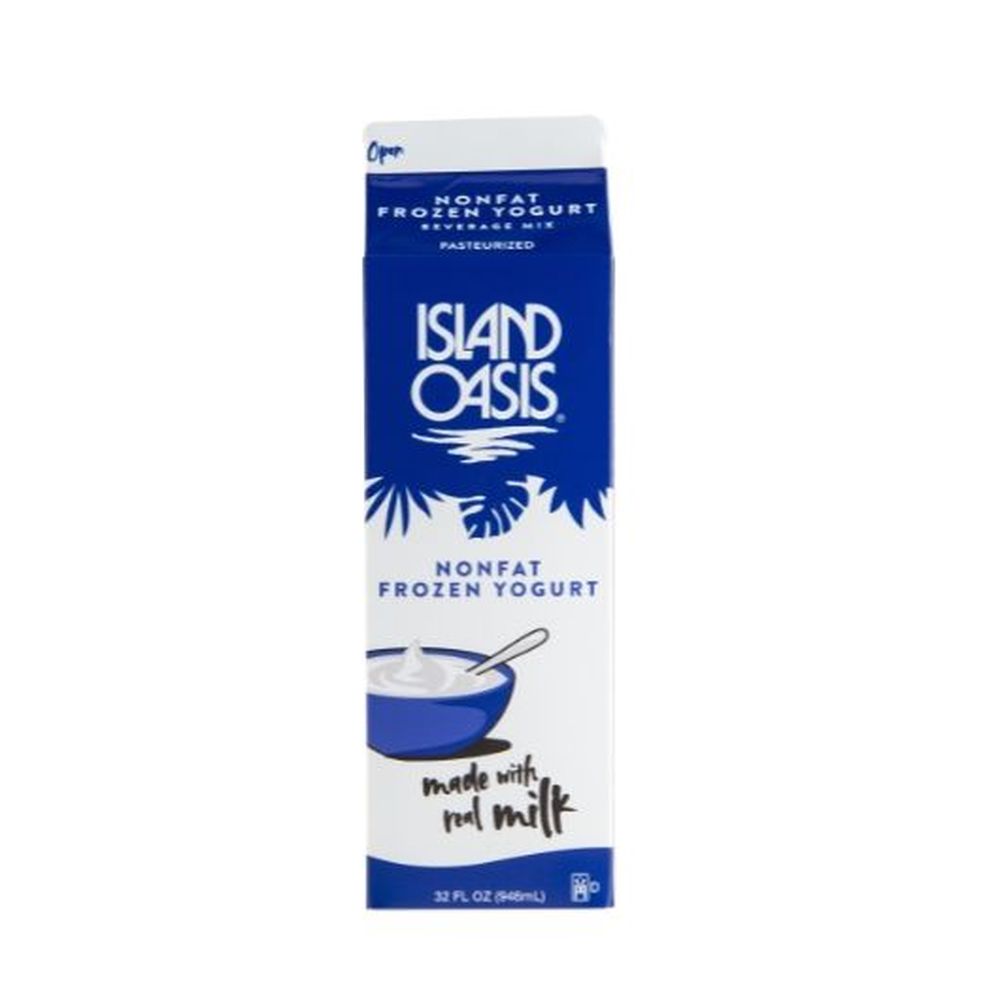 Island Oasis Non Fat Pasteurized Yogurt Frozen Beverage Mix, 32 Fluid Ounce -- 12 Per Case