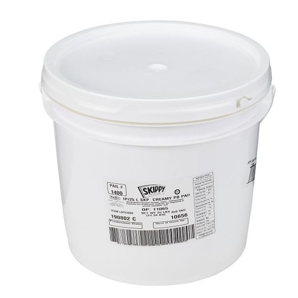Skippy Creamy Peanut Butter - Pail, 25 Pound