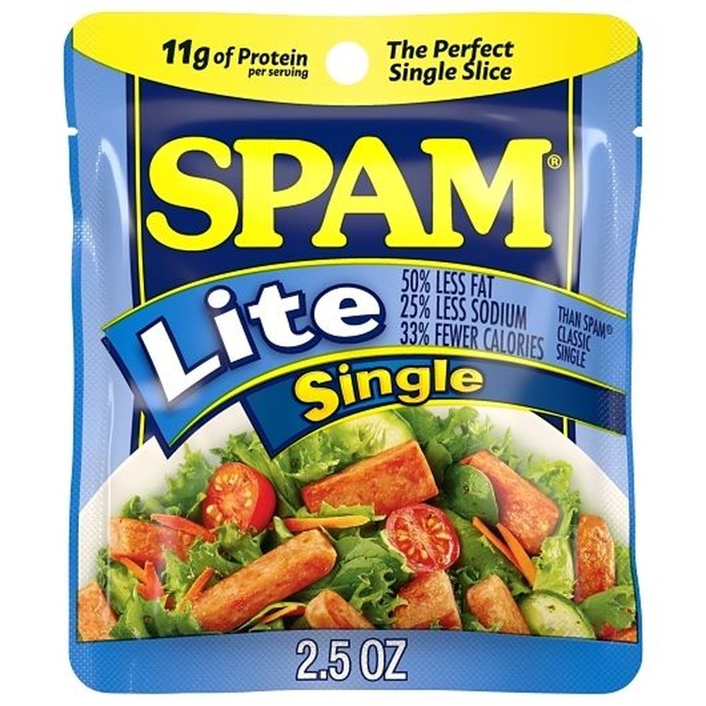 Spam Single Lite Luncheon Meat, 2.5 Ounce -- 12 Per Case