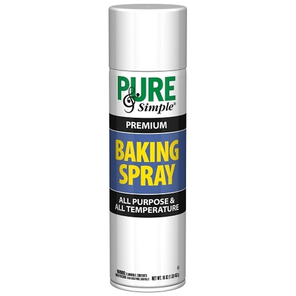 Pure And Simple Food Release Spray For Baking, 16 Ounce Aerosol -- 6 Per Case