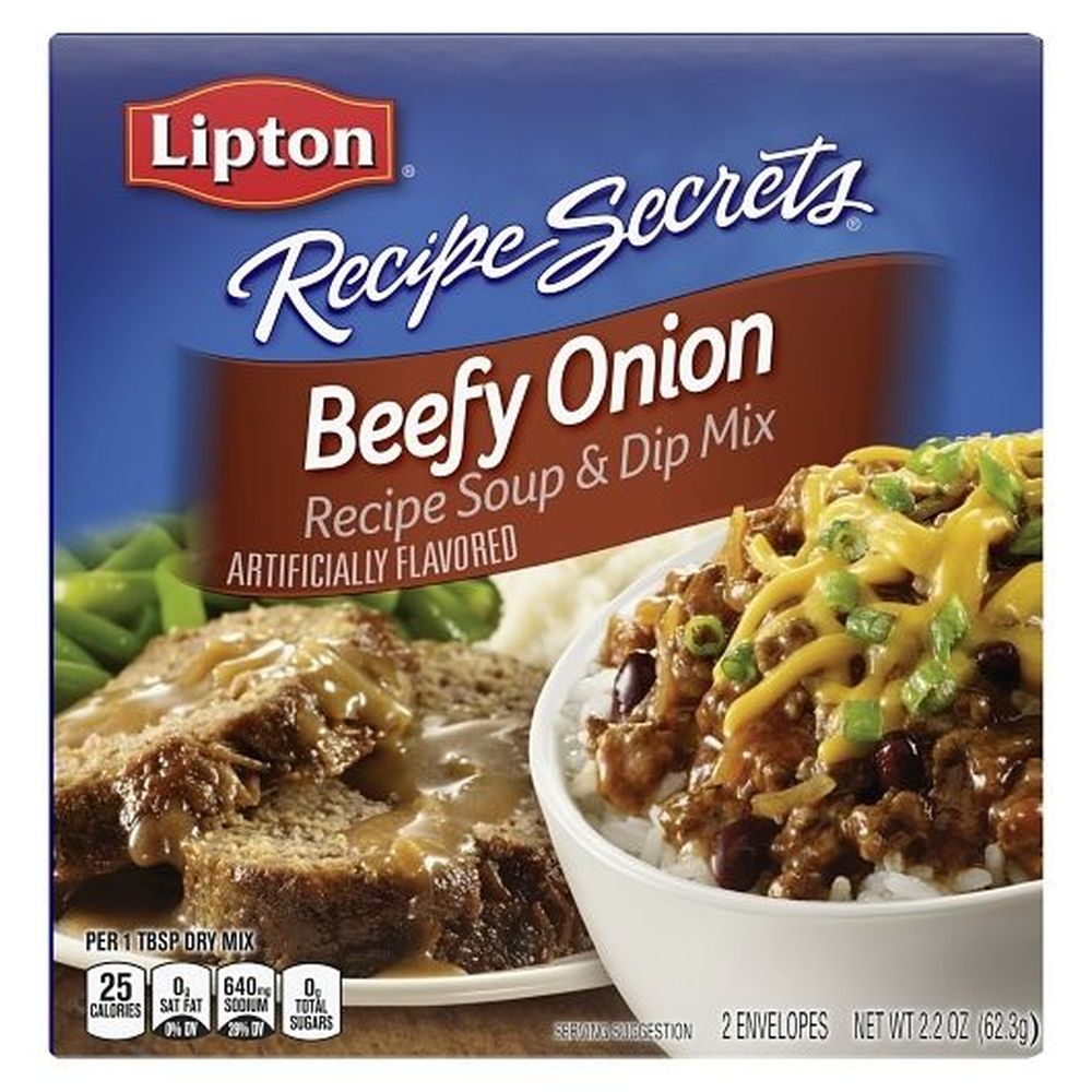 Lipton Recipe Secrets Beef Onion Recipe, Soup And Dip Mix, 2.2 Ounce -- 12 Per Case