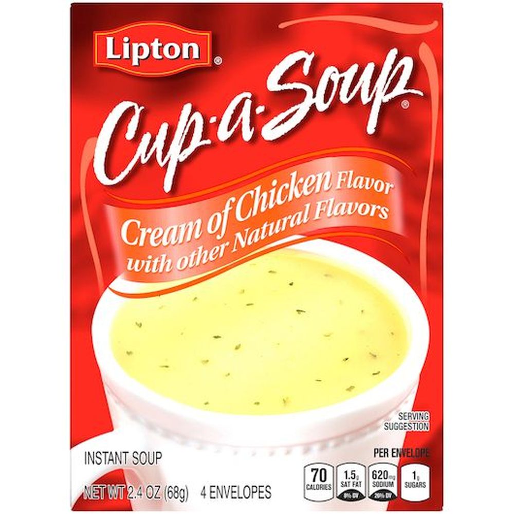 Lipton Cup A Soup Cream Of Chicken Soup, 2.4 Ounce -- 12 Per Case