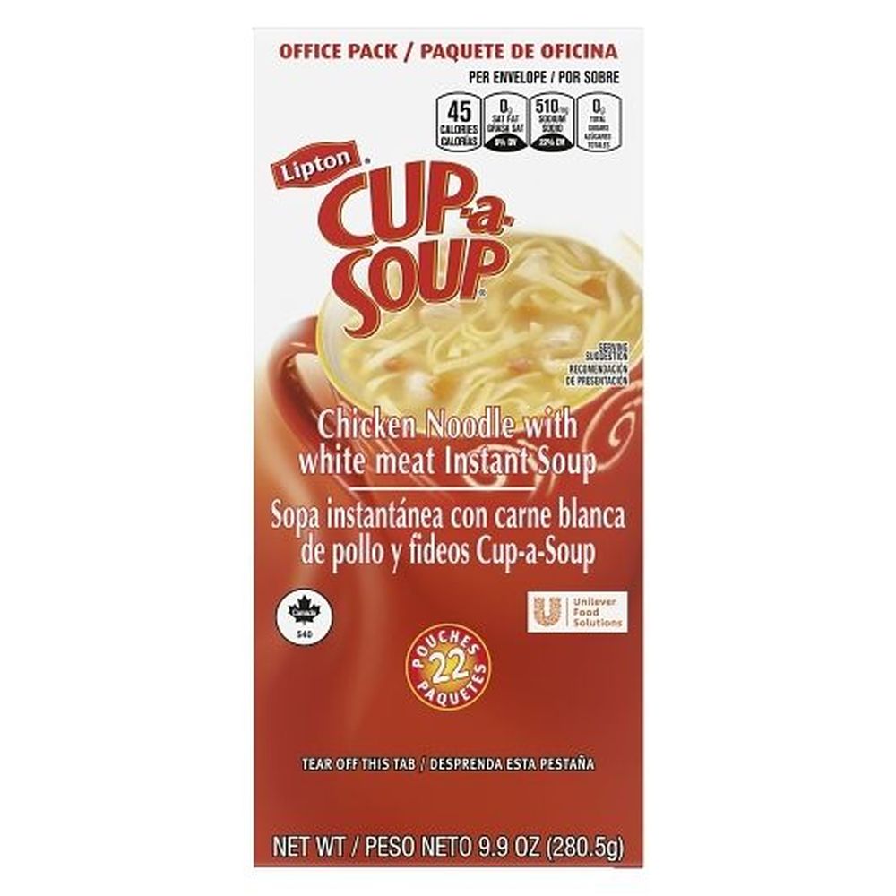 Lipton Cup-a-soup Chicken Noodle Soup Mix, 22 Count -- 4 Per Case