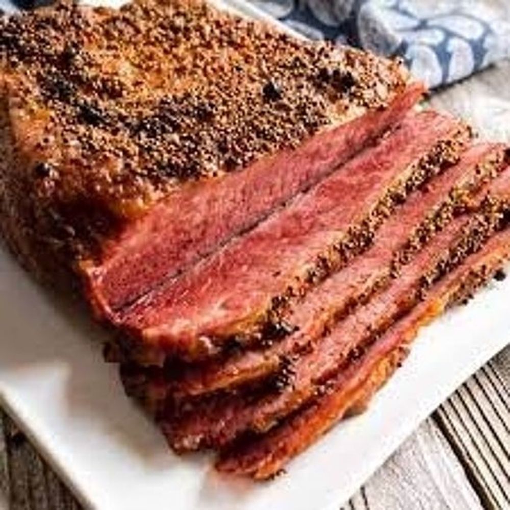 Gridley Halal Beef Pastrami Flat - 2 Pieces, 16 Pound