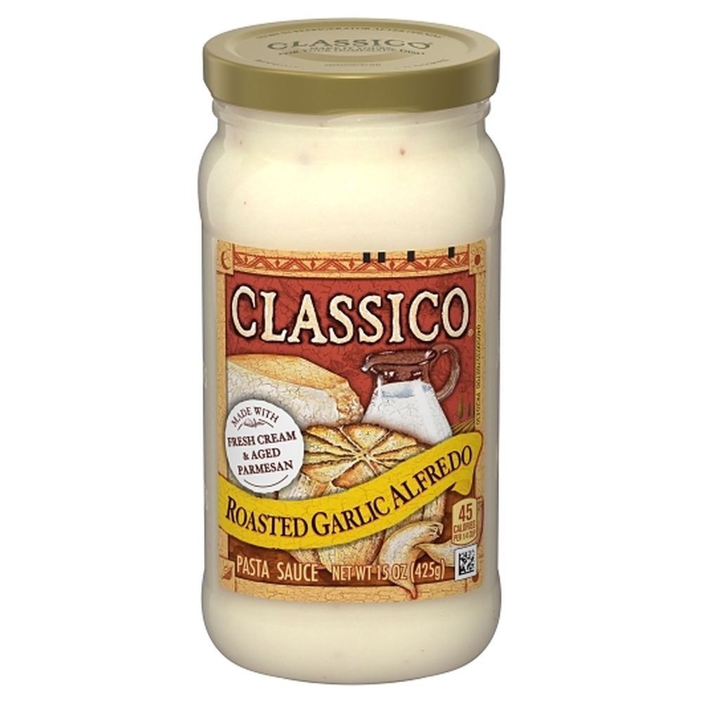 Classico Alfredo Roasted Garlic Sauce, 16 Ounce -- 12 Per Case