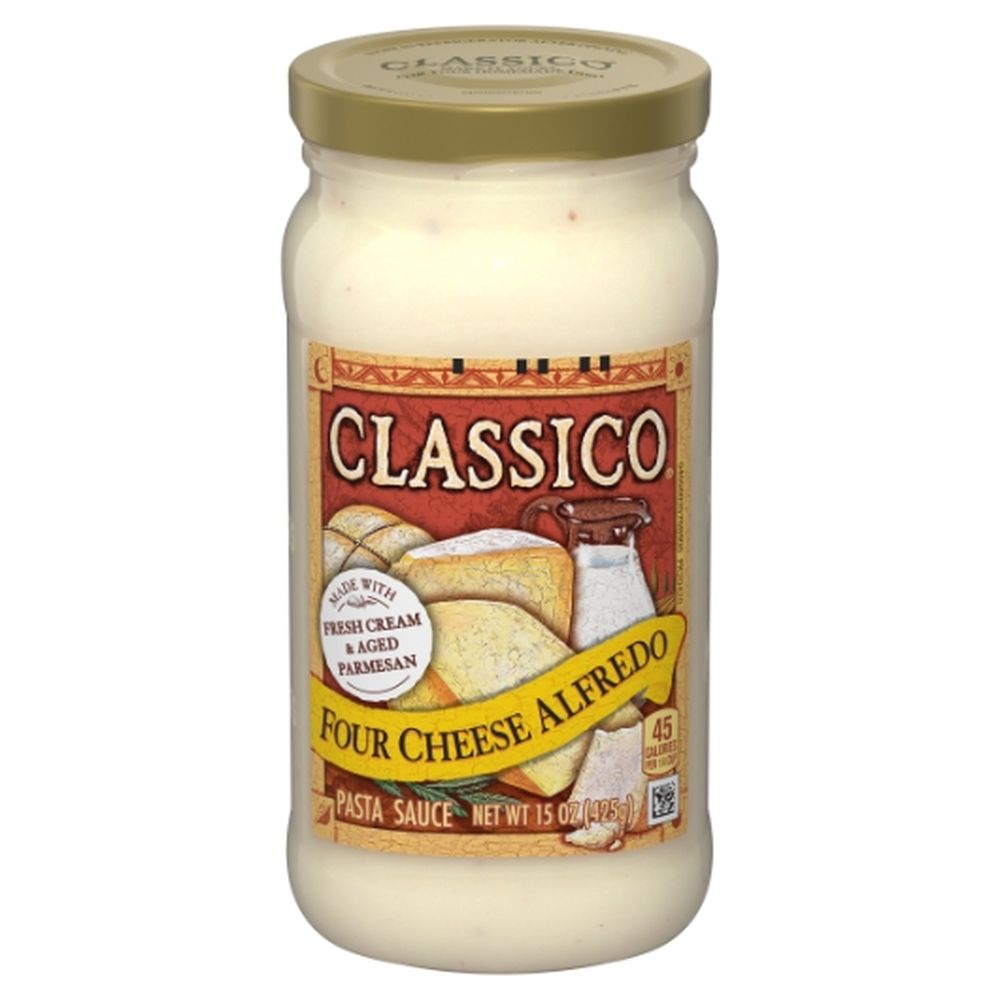 Classico Alfredo Four Cheese Sauce, 16 Ounce -- 12 Per Case