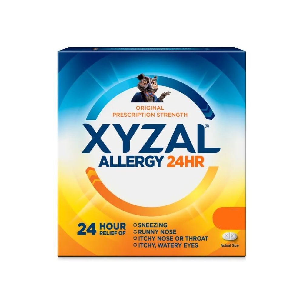 Xyzal 24 Hour Allergy Relief Tablets, 20 Count -- 24 Per Case