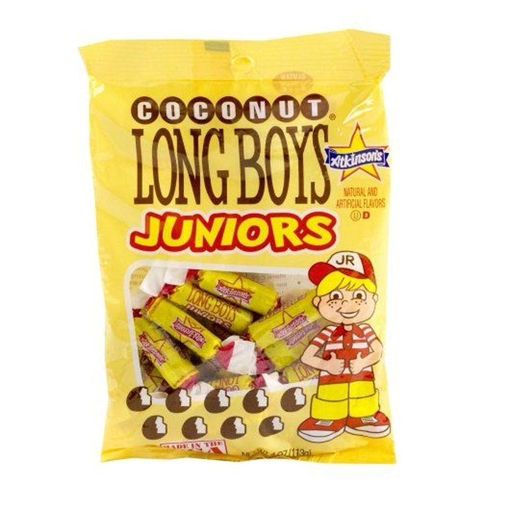 Long Boys Coconut Junior Candy, 3 Ounce -- 12 Per Case