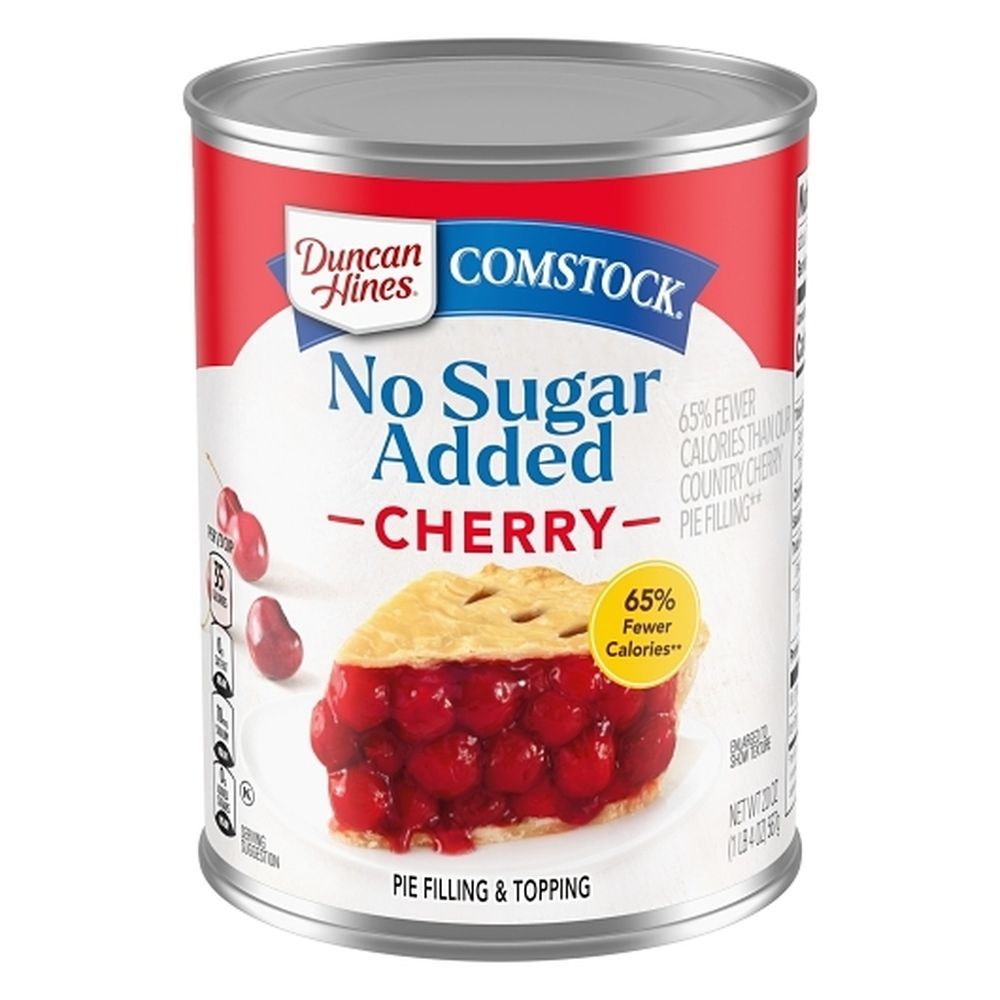 Comstock No Sugar Added Cherry Pie Filling And Topping, 20 Ounce -- 8 Per Case