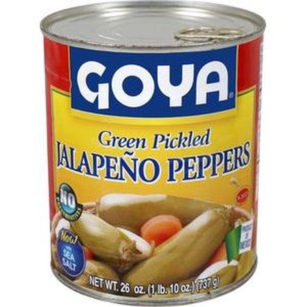 Goya Green Pickled Whole Jalapeno Peppers, 26 Ounce -- 12 Per Case
