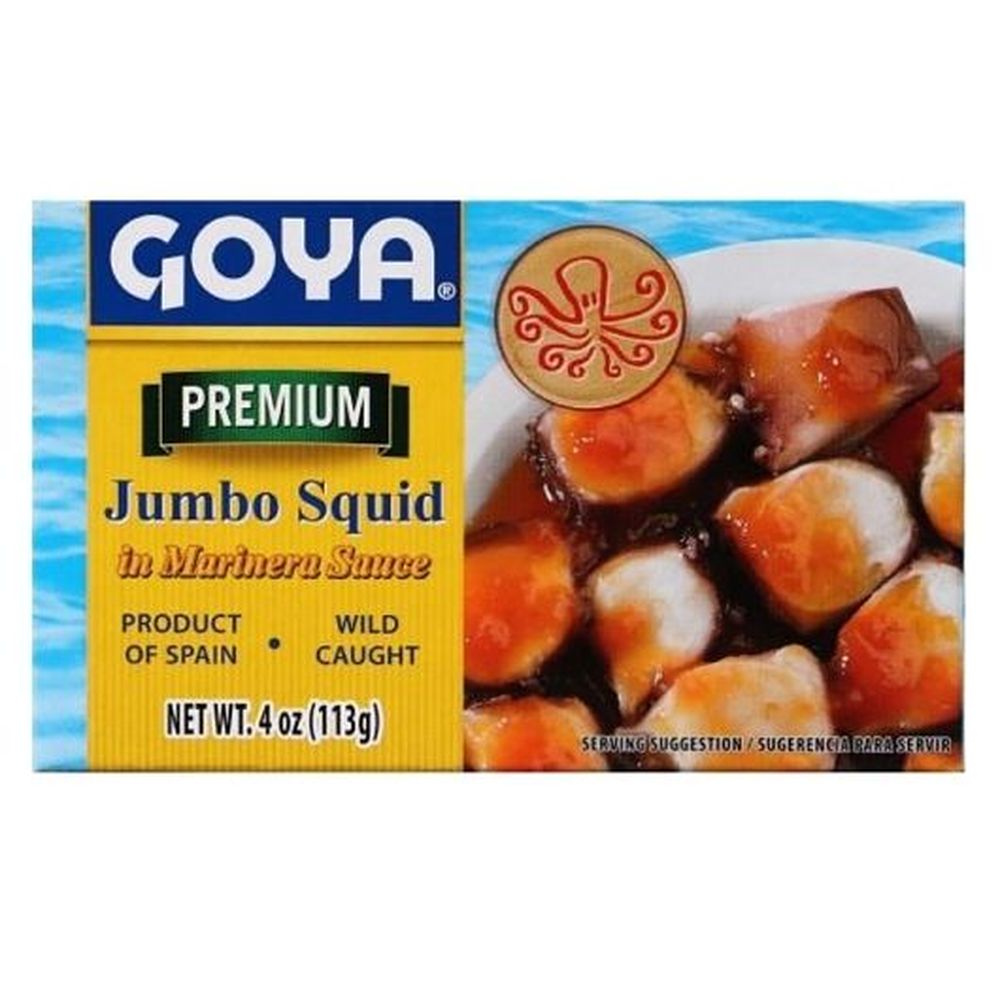Goya Premium Jumbo Squid In Marinera Sauce, 4 Ounce -- 25 Per Case