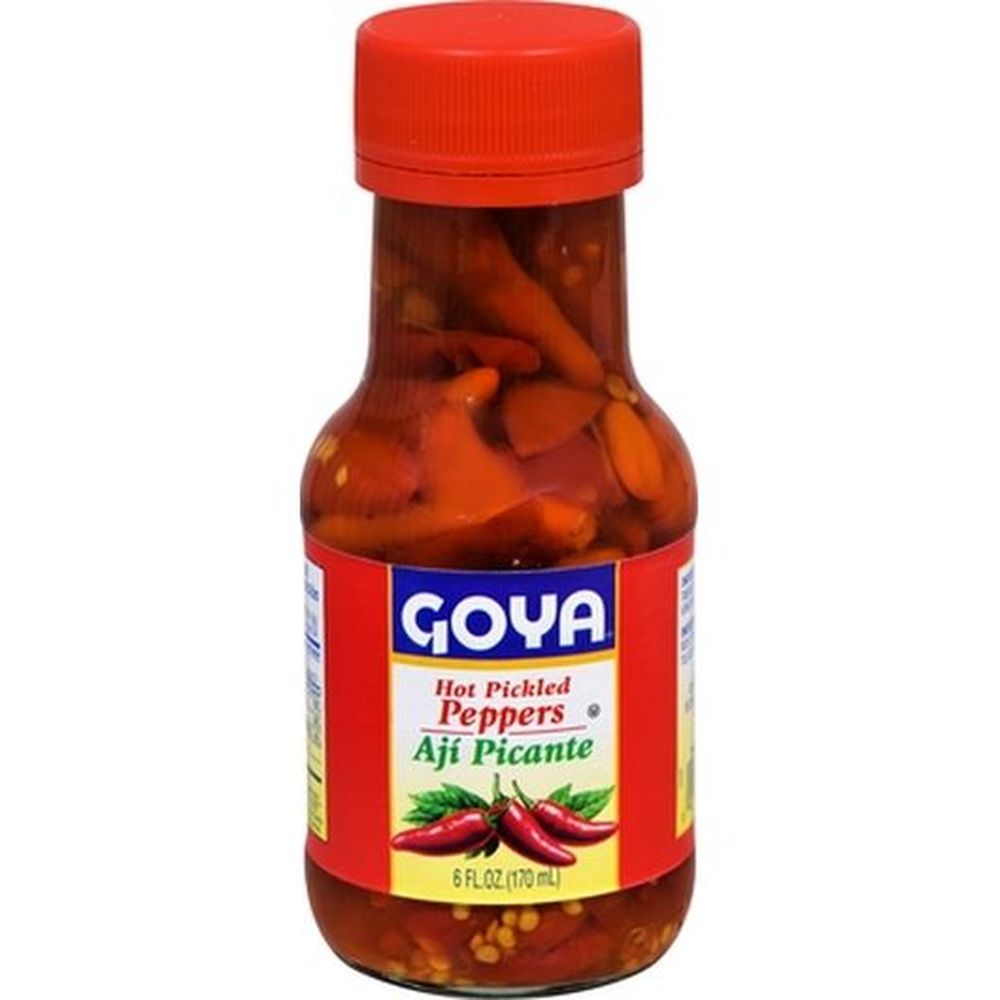 Goya Classic Hot Pickled Peppers In Vinegar, 6 Ounce -- 12 Per Case