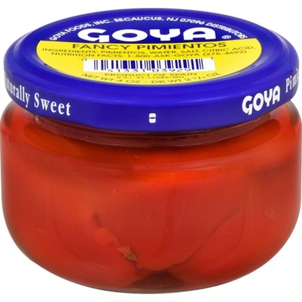 Goya Fancy Red Pimientos, 4 Ounce -- 24 Per Case