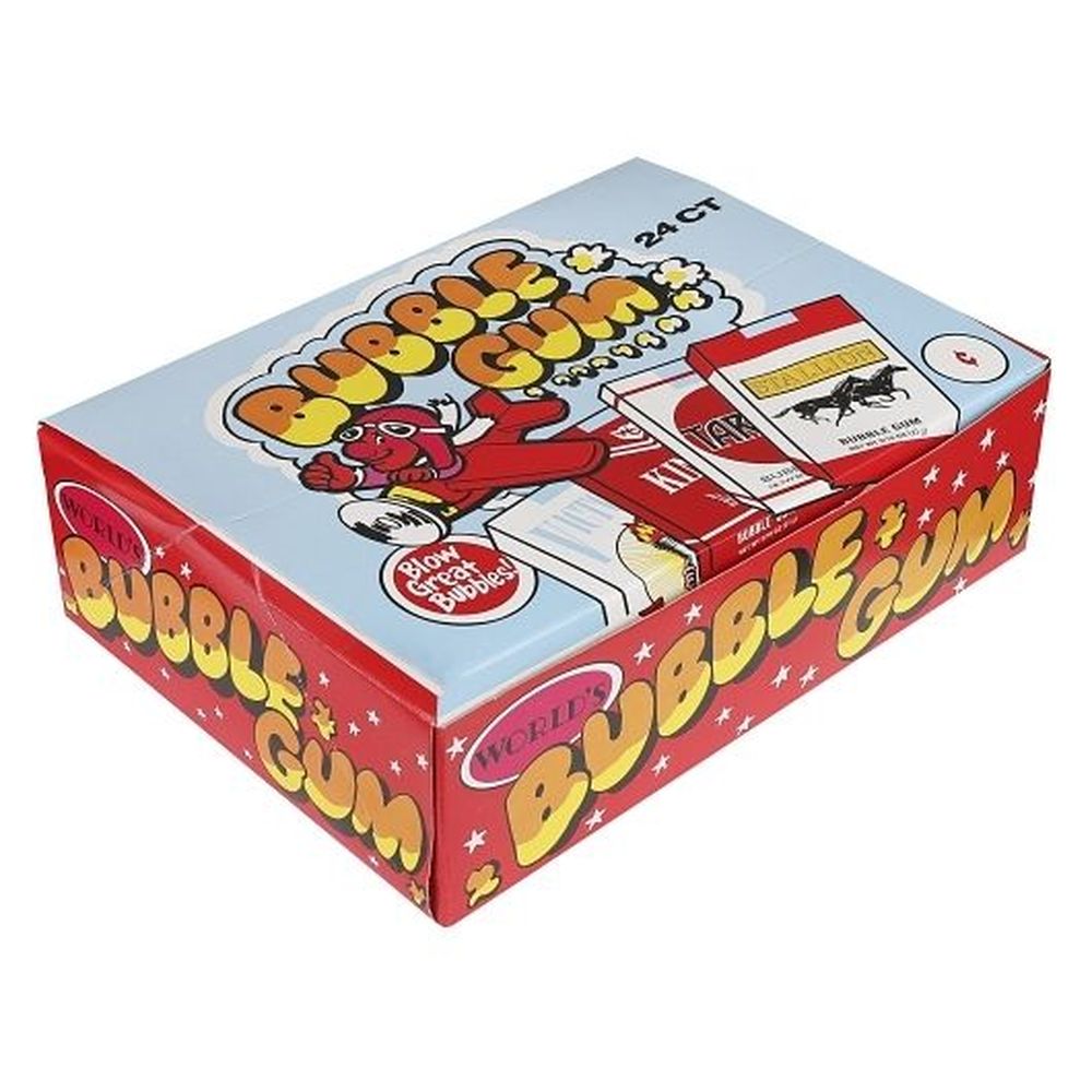 World Confections Classic Bubble Gum Sticks, 24 Count -- 20 Per Case