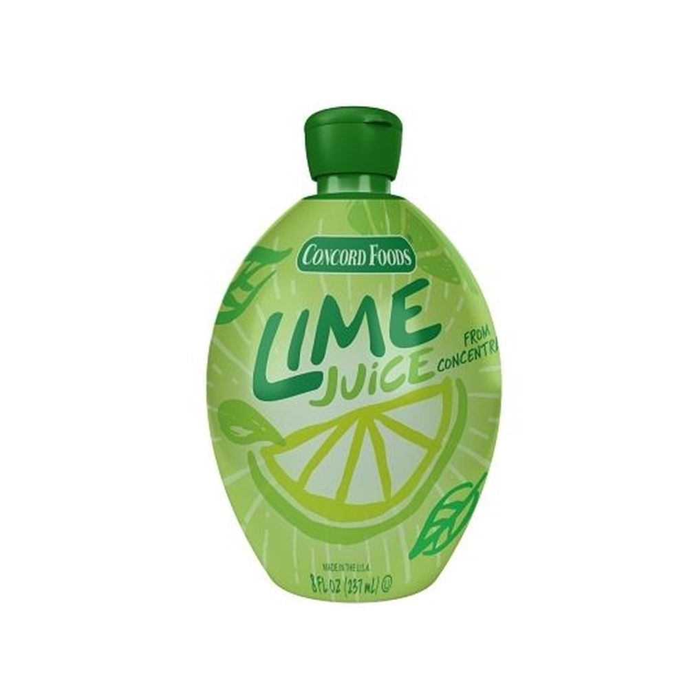 Concord Foods Lime Juice, 8 Fluid Ounce -- 12 Per Case
