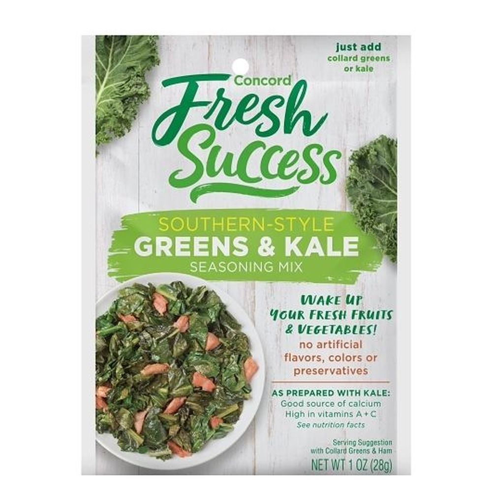 Concord Fresh Success Southern Style Greens And Kale Seasoning Mix, 1 Ounce -- 18 Per Case