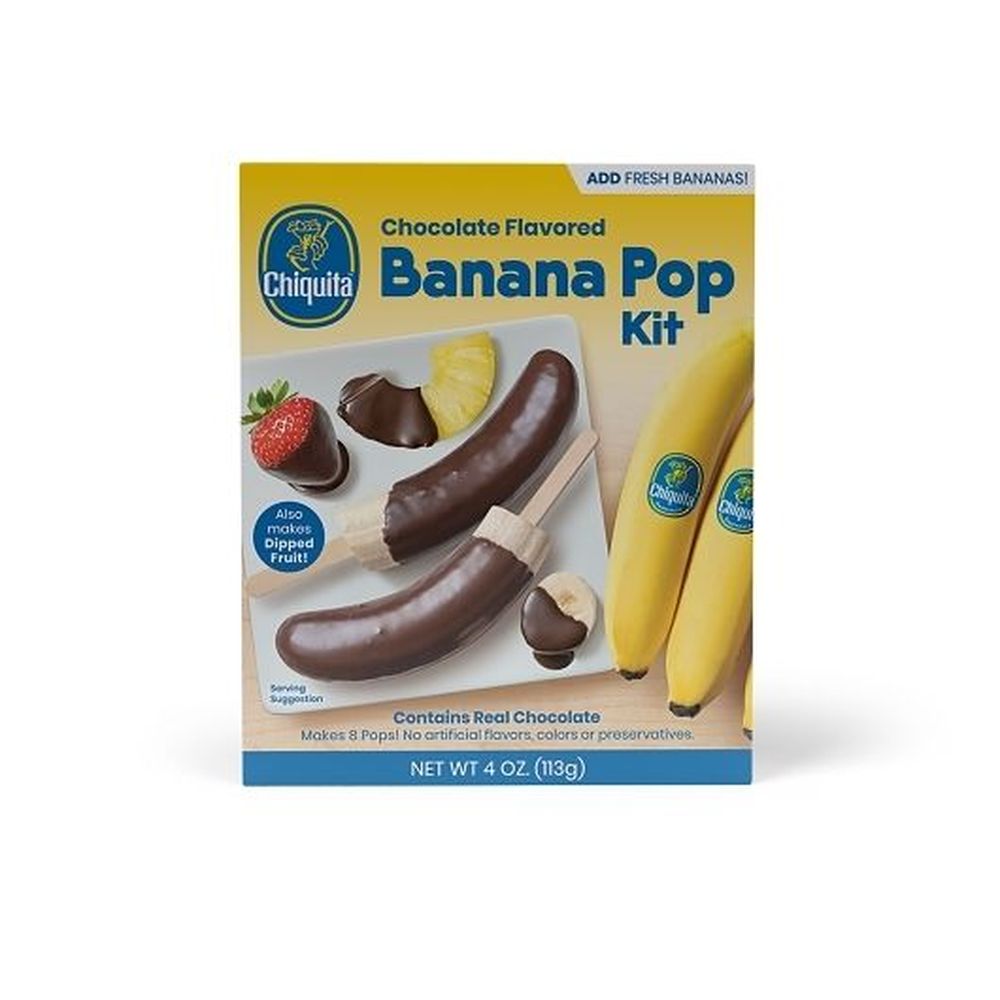 Chiquita Chocolate Flavored Banana Pop Kit, 4 Ounce -- 24 Per Case