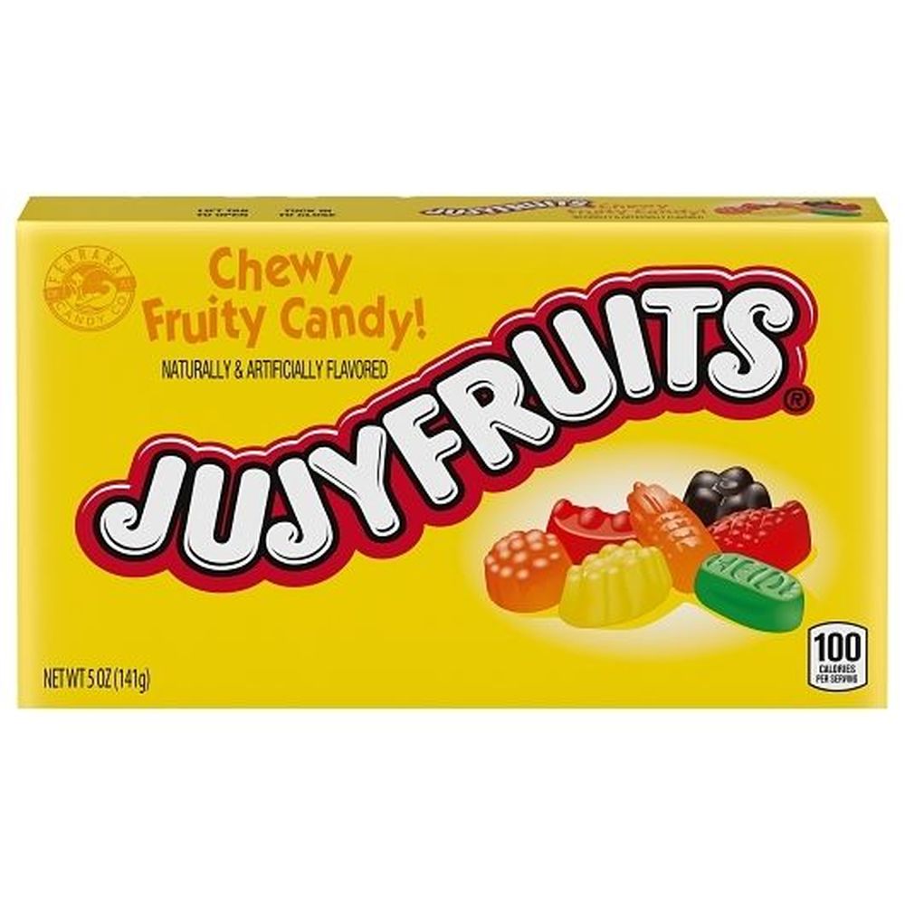 Jujy Fruits Gummy Candy, Theater Box, 5 Ounce -- 12 Per Case