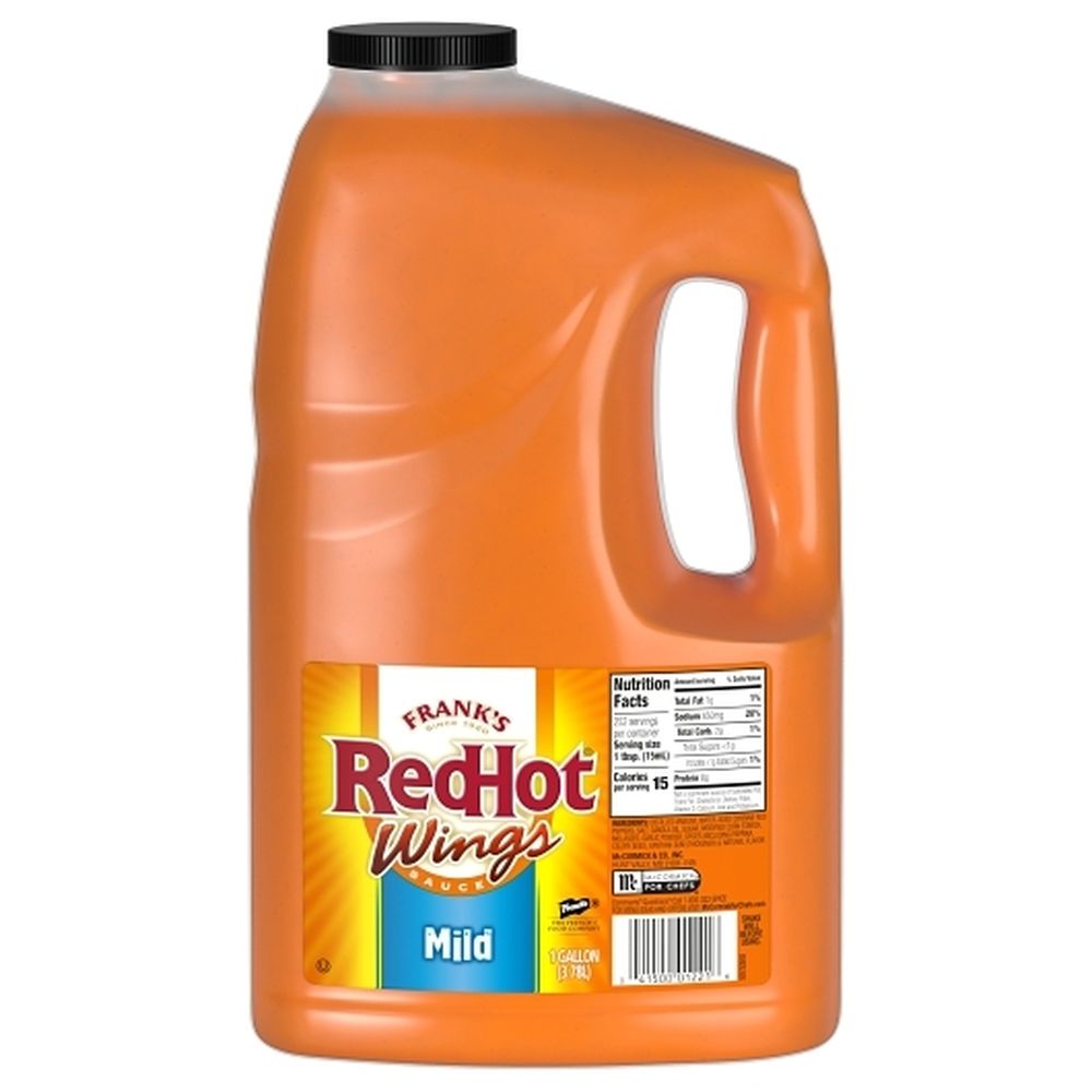 Frank's Redhot Mild Buffalo Wing Sauce - Bulk, 1 Gallon -- 4 Per Case