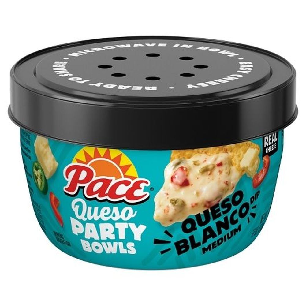 Pace Queso Blanco Cheese Dip, 11 Ounce Bowl -- 8 Per Case