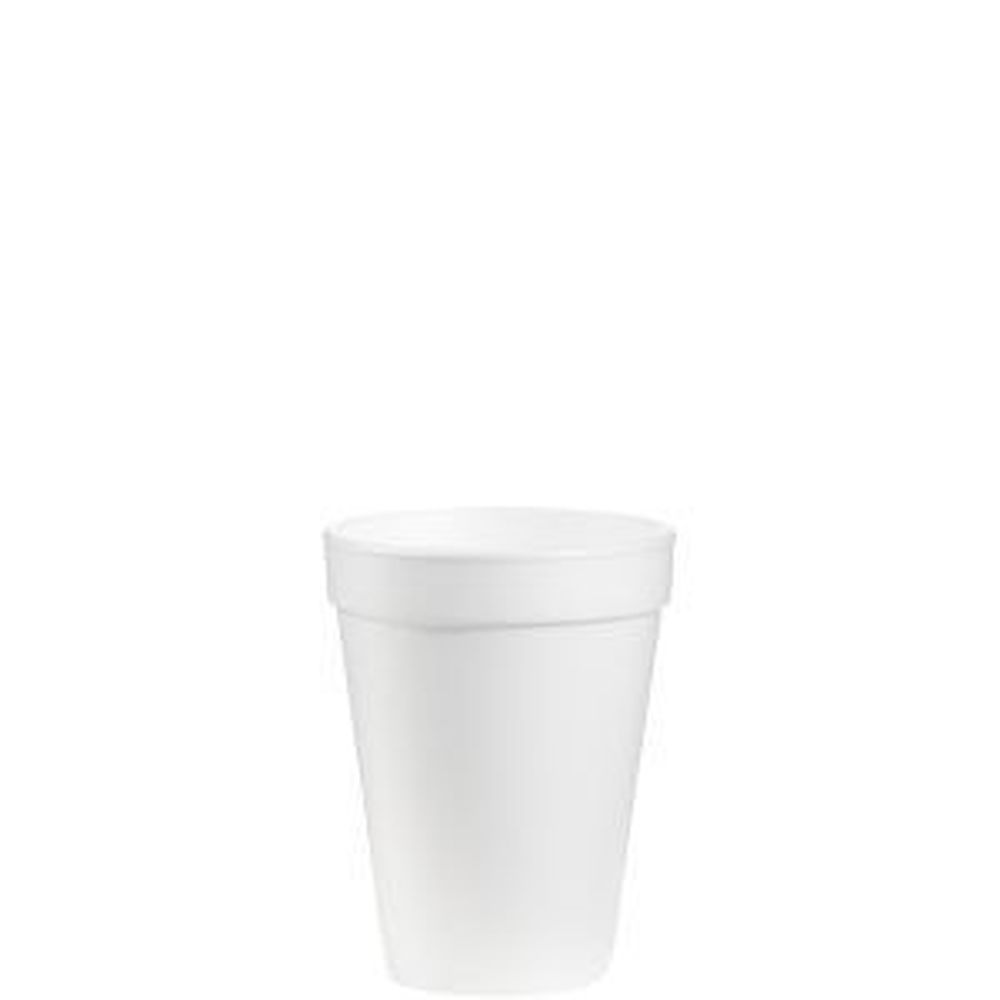 White EPS Squat Insulated Foam Cup