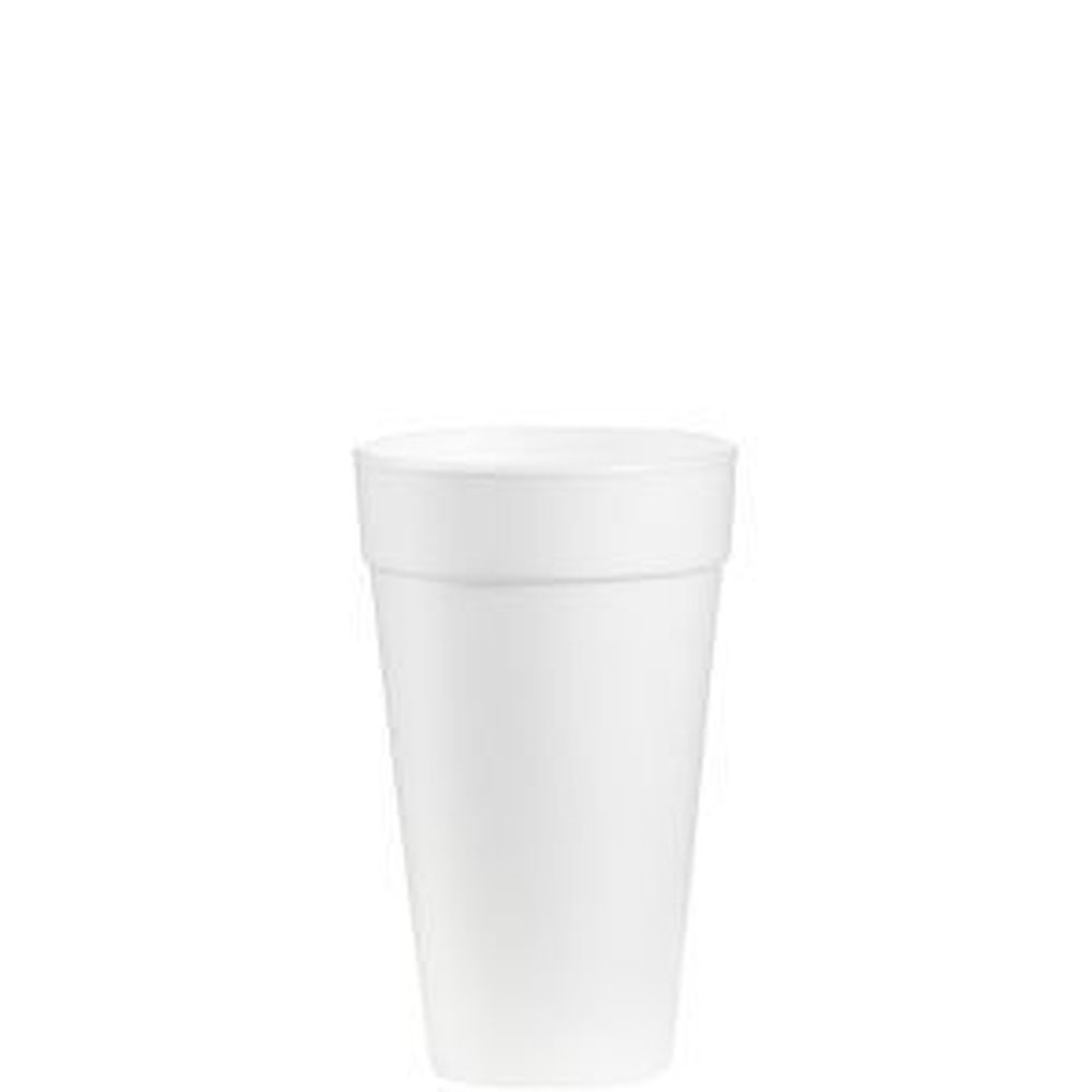 J Cup White Eps Insulated Foam Cup, 20 Ounce Capacity -- 500 Per Case
