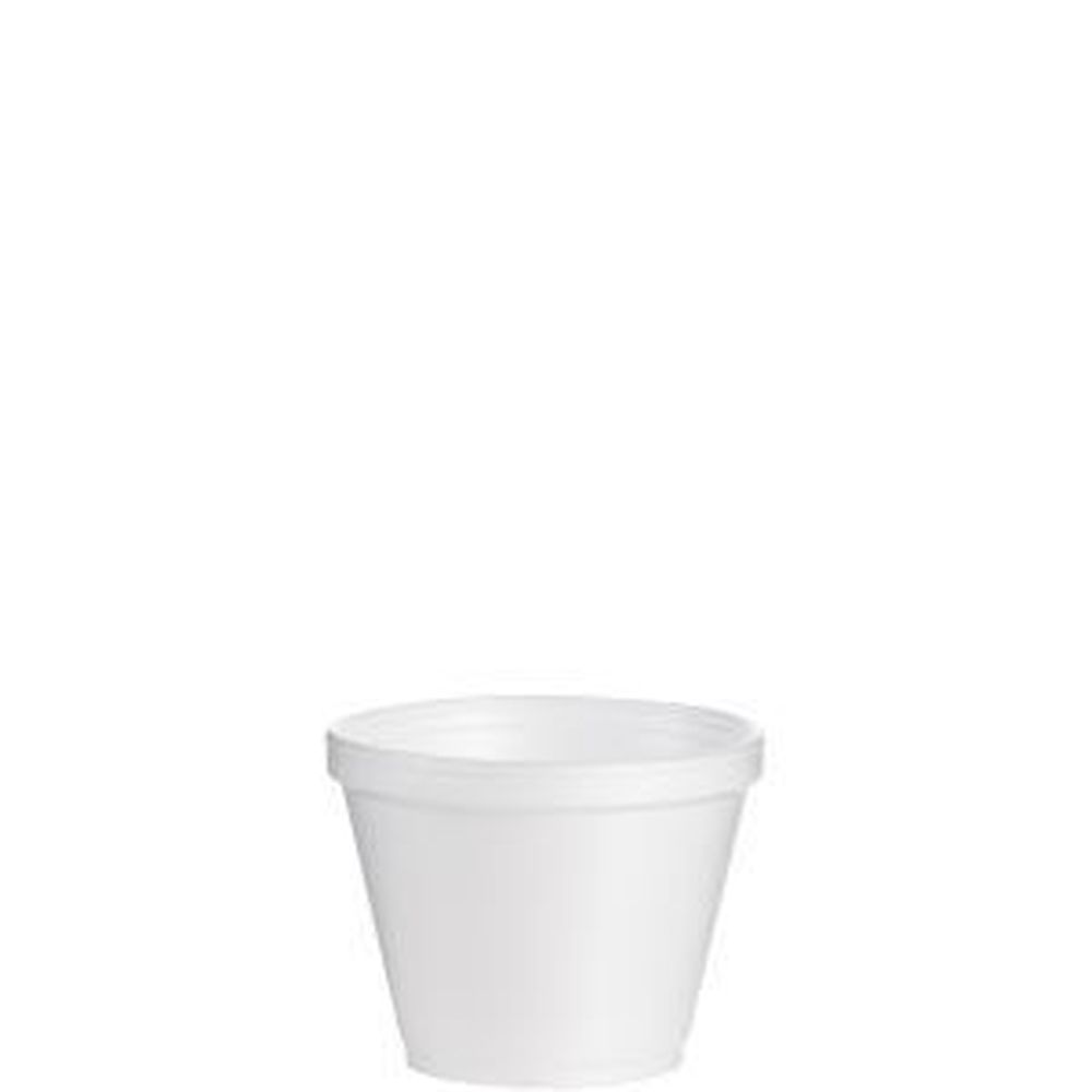 White EPS Insulated Foam Container 12 Ounce