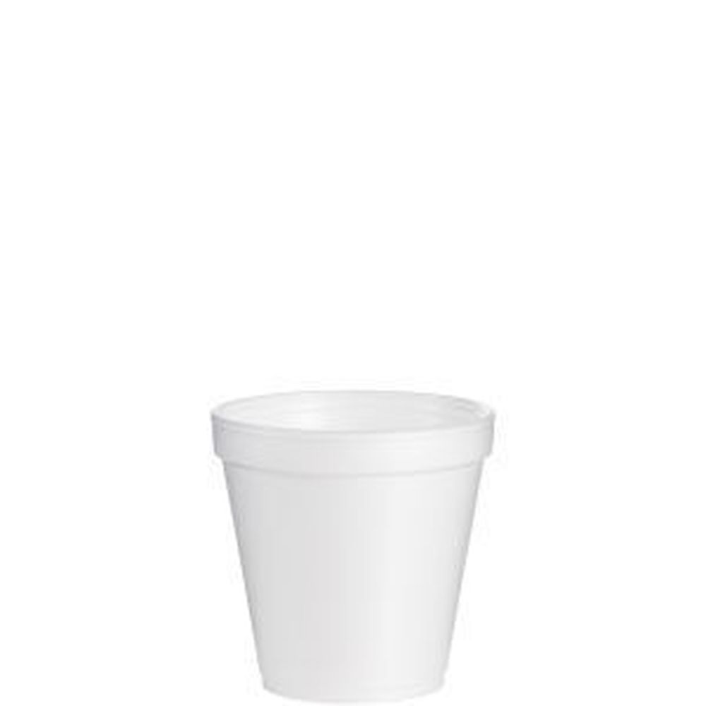 White EPS Insulated Foam Container 16 Ounce