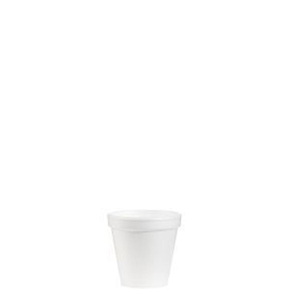 White EPS Insulated Foam Cup 4 Ounce