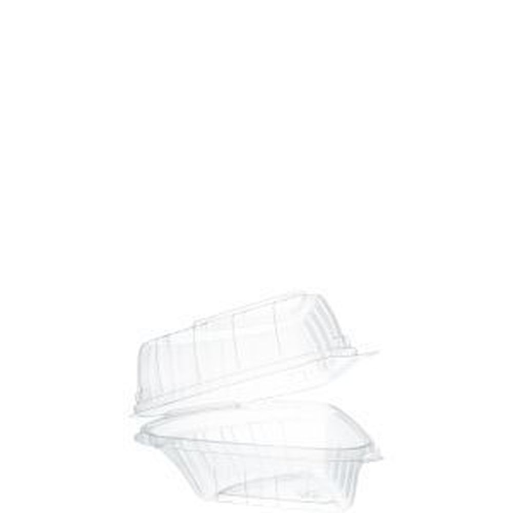 Showtime Clear Pie Wedge Hinged Container