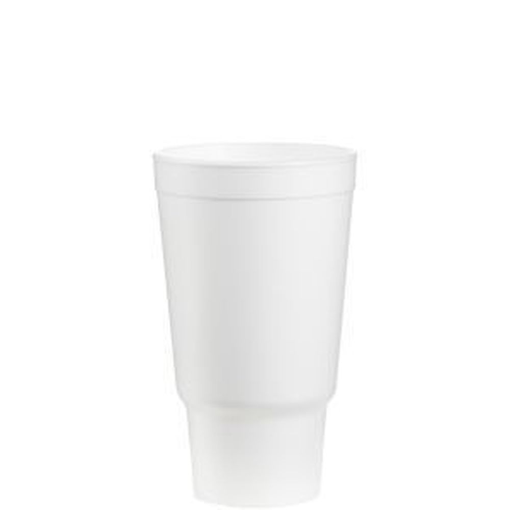 J Cup White Large Eps Insulated Foam Pedestal Cup, 32 Ounce Capacity -- 400 Per Case