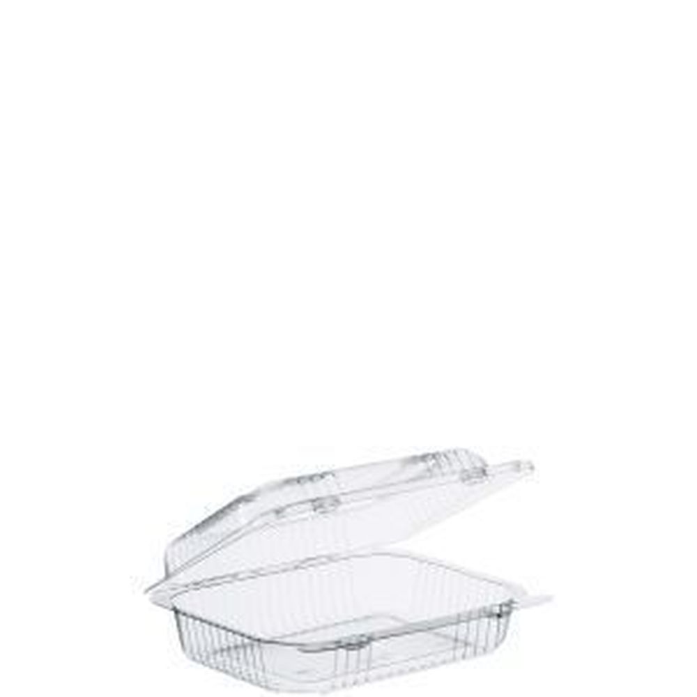 Staylock Small Oblong Hinged Container, 7 X 6 X 2 1/8 Inch -- 250 Per Case