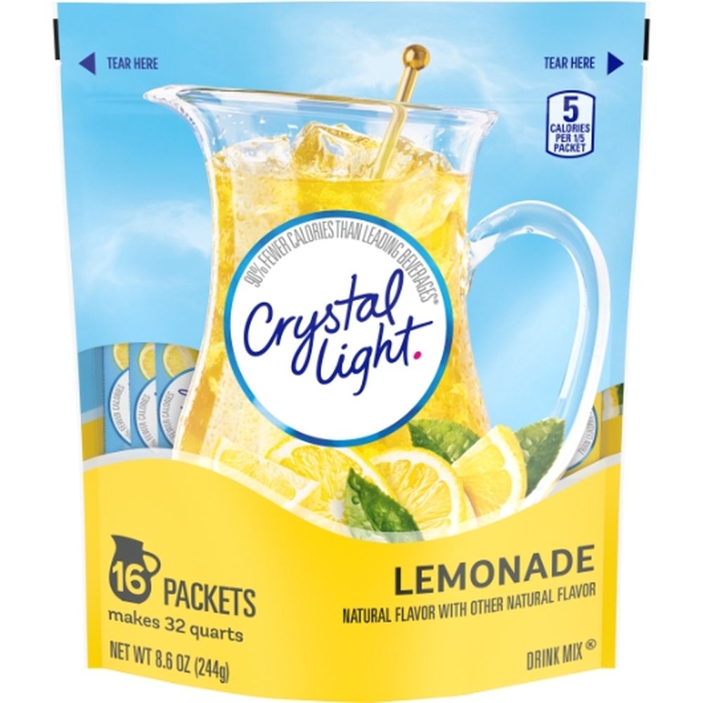 Crystal Light Lemonade Powdered Soft Drink Mix, 8.6 Ounce -- 12 Per Case