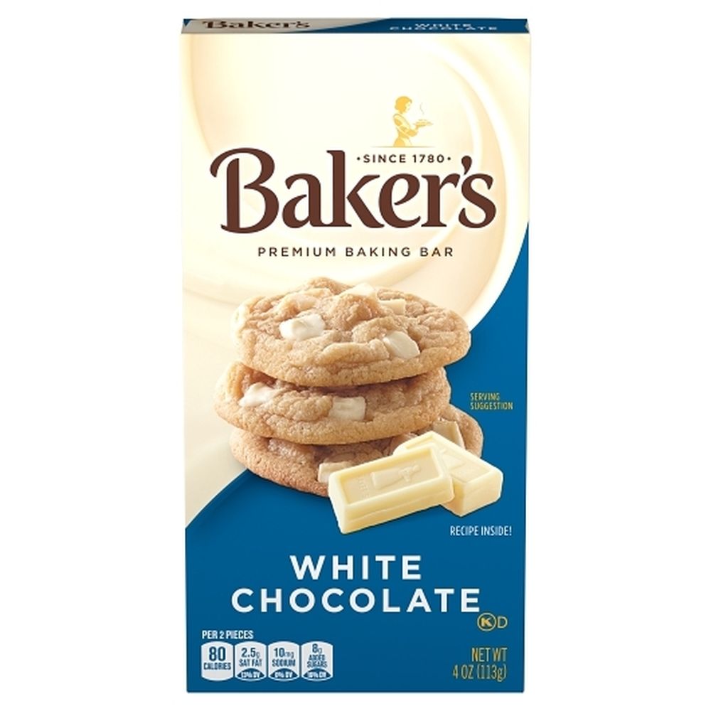 Baker's Premium White Baking Chocolate Bar, 4 Ounce -- 12 Per Case