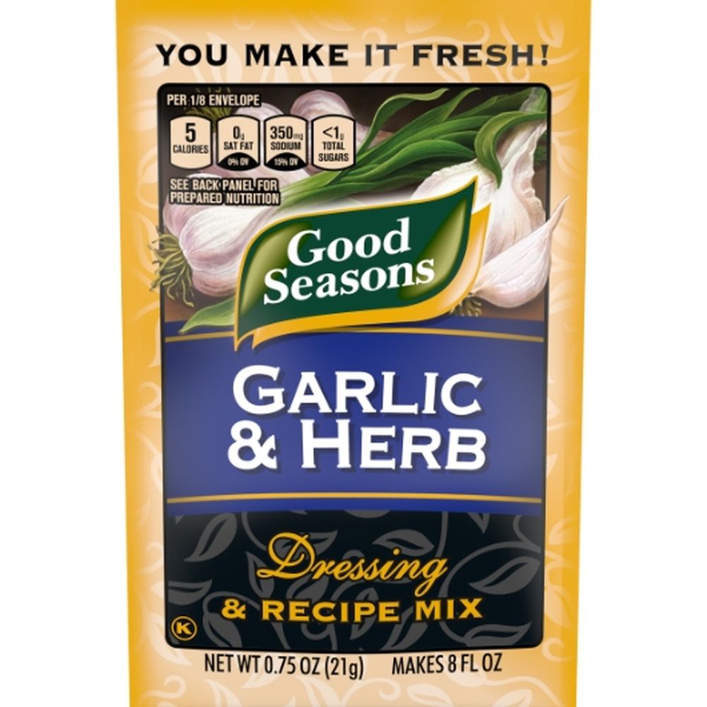 Good Seasons Garlic And Herb Salad Dressing And Recipe Mix, 0.75 Ounce -- 24 Per Case