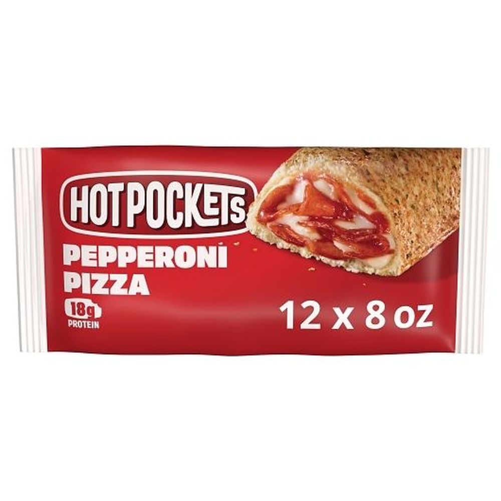 Hot Pockets Pepperoni Pizza Stuffed Sandwich, 8 Ounce -- 12 Per Case