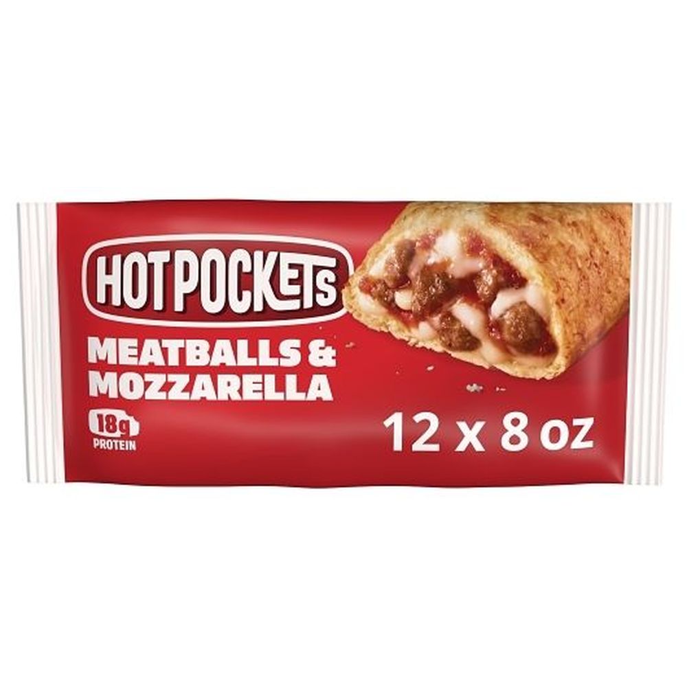 Hot Pockets Meatballs And Mozzarella Stuffed Sandwich, 8 Ounce -- 12 Per Case
