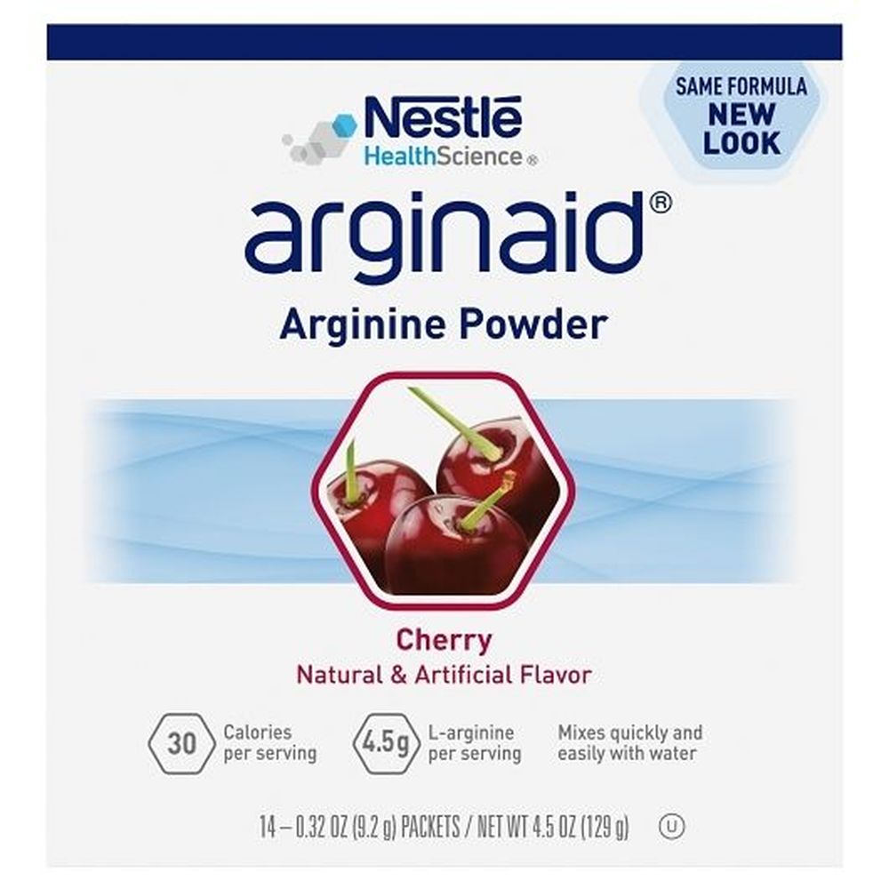 Arginaid 0.32 Ounce Cherry Arginine Powder, 14 Count -- 4 Per Case